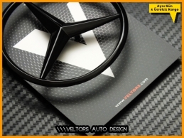 Mercedes W176 A Class Piano Black Parlak Siyah Bagaj Yıldız Logo