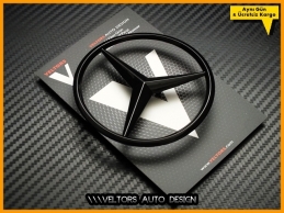 Mercedes W117 CLA Class Piano Black Parlak Siyah Bagaj Yıldız Logo Mercedes W117 CLA Class Piano Black Parlak Siyah Bagaj Yıldız Logo