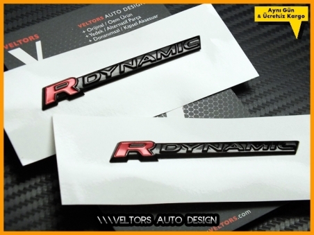 Range Rover R-DYNAMIC / R-Dynamic Logo Amblem Seti