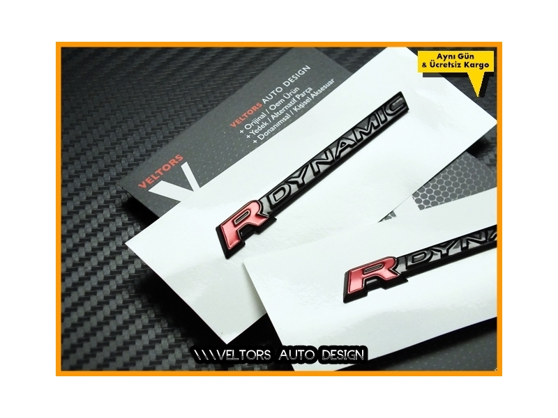 Range Rover R-DYNAMIC / R-Dynamic Logo Amblem Seti
