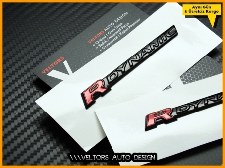 Range Rover R-DYNAMIC / R-Dynamic Logo Amblem Seti