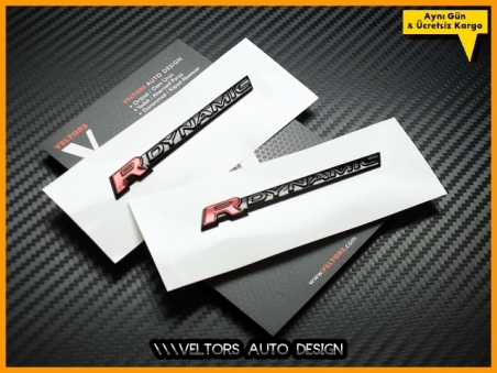 Range Rover R-DYNAMIC / R-Dynamic Logo Amblem Seti