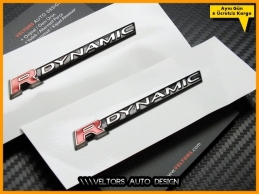 Range Rover R-DYNAMIC R-Dynamic Yan Logo Amblem Seti