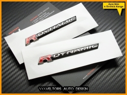 Range Rover R-DYNAMIC R-Dynamic Yan Logo Amblem Seti