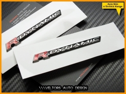 Range Rover R-DYNAMIC R-Dynamic Yan Logo Amblem Seti