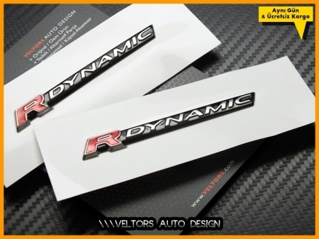 Range Rover R-DYNAMIC R-Dynamic Yan Logo Amblem Seti