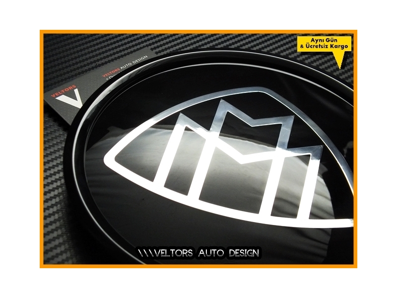 Mercedes MAYBACH Siyah Ön Izgara MAYBACH Logo Amblem Mercedes MAYBACH Siyah Ön Izgara MAYBACH Logo Amblem