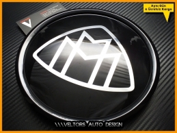 Mercedes MAYBACH Siyah Ön Izgara MAYBACH Logo Amblem Mercedes MAYBACH Siyah Ön Izgara MAYBACH Logo Amblem