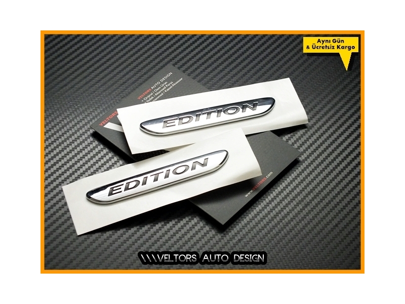 Mercedes Edition Yan Çamurluk Logo Amblem Seti