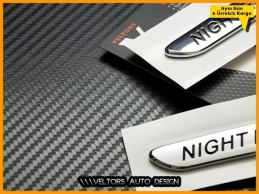 Mercedes Night Edition Yan Çamurluk Logo Amblem Seti Mercedes Night Edition Yan Çamurluk Logo Amblem Seti