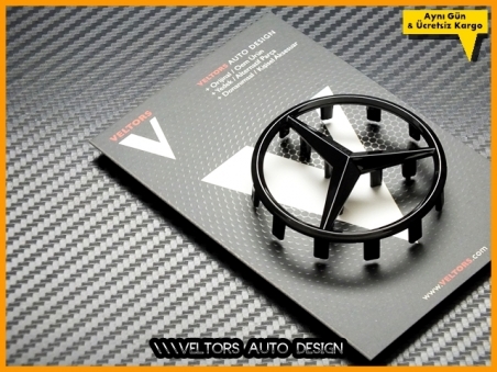 Mercedes Piano Black / Siyah Airbag Direksiyon Logo Amblem