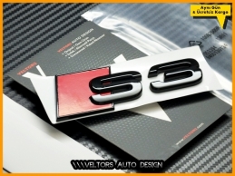 Audi Piano Black / Parlak Siyah A3 S Line S3 Bagaj Yazı Logo Amblem