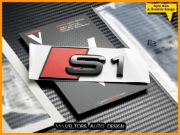 Audi Piano Black / Parlak Siyah A1 S Line S1 Bagaj Yazı Logo Amblem