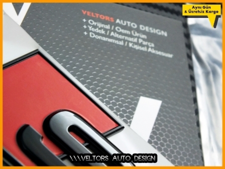 Audi Piano Black / Parlak Siyah A1 S Line S1 Bagaj Yazı Logo Amblem