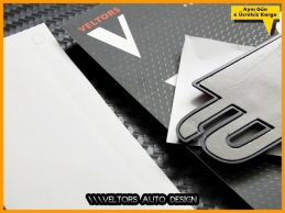 Audi Piano Black / Parlak Siyah A1 S Line S1 Bagaj Yazı Logo Amblem