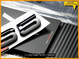 Audi Piano Black / Parlak Siyah A5 S Line S5 Bagaj Yazı Logo Amblem