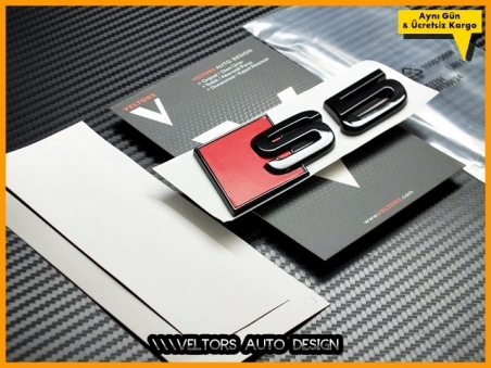 Audi Piano Black / Parlak Siyah A5 S Line S5 Bagaj Yazı Logo Amblem