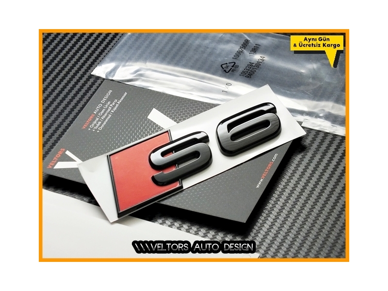 Audi Piano Black / Parlak Siyah A6 S Line S6 Bagaj Yazı Logo Amblem Audi Piano Black / Parlak Siyah A6 S Line S6 Bagaj Yazı Logo Amblem
