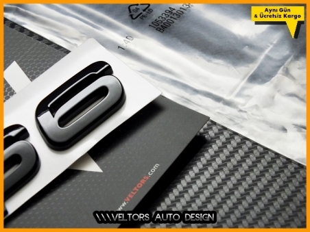 Audi Piano Black / Parlak Siyah A6 S Line S6 Bagaj Yazı Logo Amblem