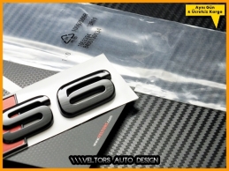 Audi Piano Black / Parlak Siyah A6 S Line S6 Bagaj Yazı Logo Amblem Audi Piano Black / Parlak Siyah A6 S Line S6 Bagaj Yazı Logo Amblem