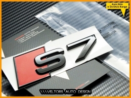 Audi Piano Black / Parlak Siyah A7 S Line S7 Bagaj Yazı Logo Amblem