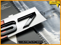 Audi Piano Black / Parlak Siyah A7 S Line S7 Bagaj Yazı Logo Amblem