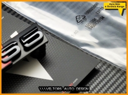 Audi Piano Black / Parlak Siyah A5 S5 Ön Izgara Logo Amblem Seti