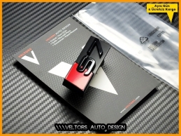 Audi Piano Black / Parlak Siyah A7 S7 Ön Izgara Logo Amblem Seti