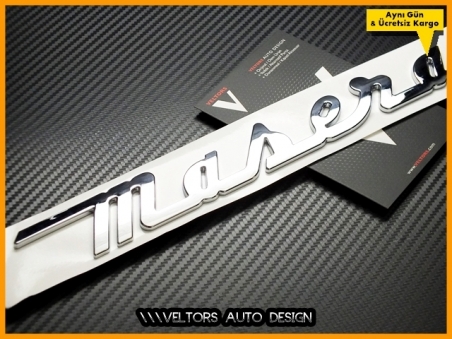 Maserati Bagaj Yazı Maserati Logo Amblem