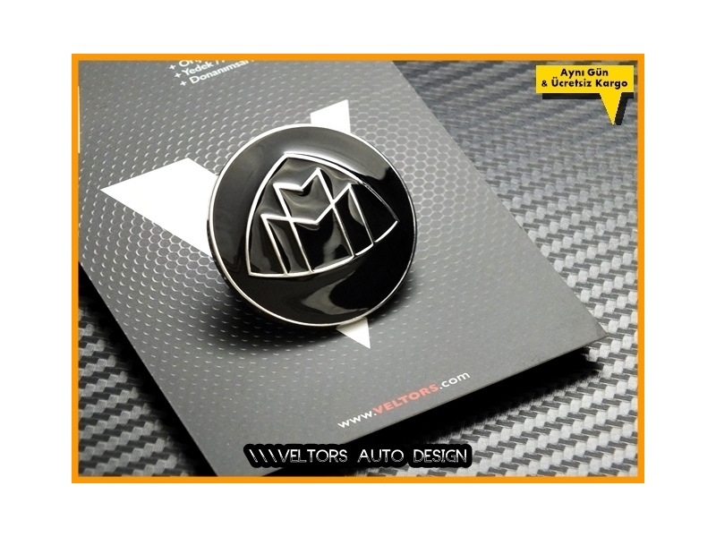 Mercedes Siyah Maybach Kaput Izgara Logo Amblem Mercedes Siyah Maybach Kaput Izgara Logo Amblem