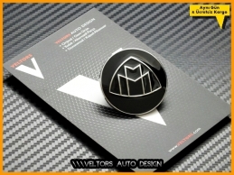 Mercedes Siyah Maybach Kaput Izgara Logo Amblem Mercedes Siyah Maybach Kaput Izgara Logo Amblem