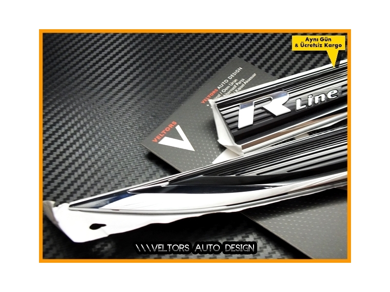 VW Passat B8 ve B8.5 Orjinal R line Yan Çamurluk Logo Amblem Seti VW Passat B8 ve B8.5 Orjinal R line Yan Çamurluk Logo Amblem Seti
