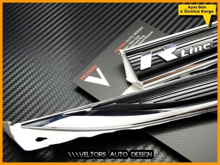 VW Passat B8 ve B8.5 Orjinal R line Yan Çamurluk Logo Amblem Seti