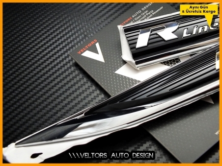 VW Passat B8 ve B8.5 Orjinal R line Yan Çamurluk Logo Amblem Seti