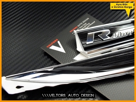 VW Passat B8 ve B8.5 Orjinal R line Yan Çamurluk Logo Amblem Seti