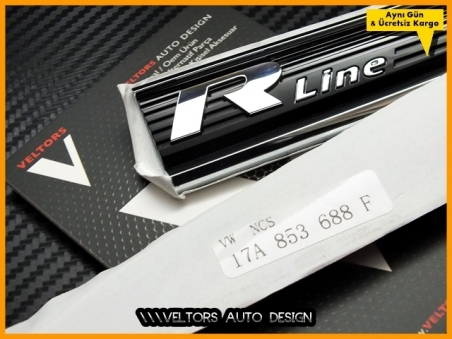 VW Passat B8 ve B8.5 Orjinal R line Yan Çamurluk Logo Amblem Seti