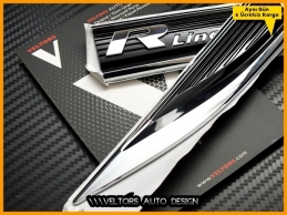 VW Passat B8 ve B8.5 Orjinal R line Yan Çamurluk Logo Amblem Seti VW Passat B8 ve B8.5 Orjinal R line Yan Çamurluk Logo Amblem Seti