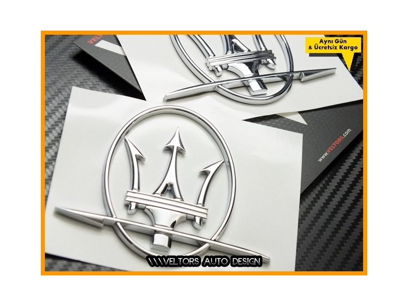 Maserati Yan Maserati Logo Amblem Seti