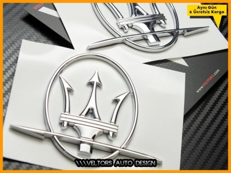 Maserati Yan Maserati Logo Amblem Seti
