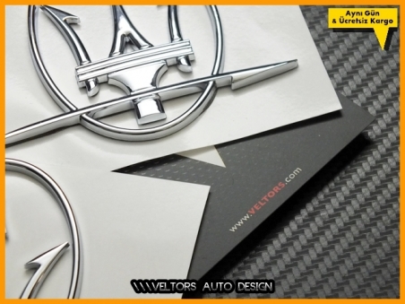 Maserati Yan Maserati Logo Amblem Seti