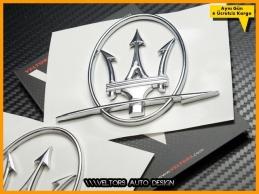 Maserati Yan Maserati Logo Amblem Seti
