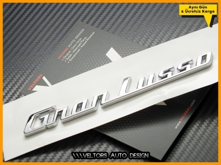 Maserati Granlusso Yan Yazı Granlusso Logo Amblem
