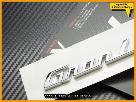 Maserati Granlusso Yan Yazı Granlusso Logo Amblem