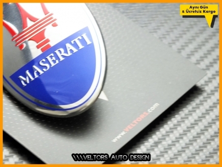Maserati Kaput Yazı Maserati Logo Amblem