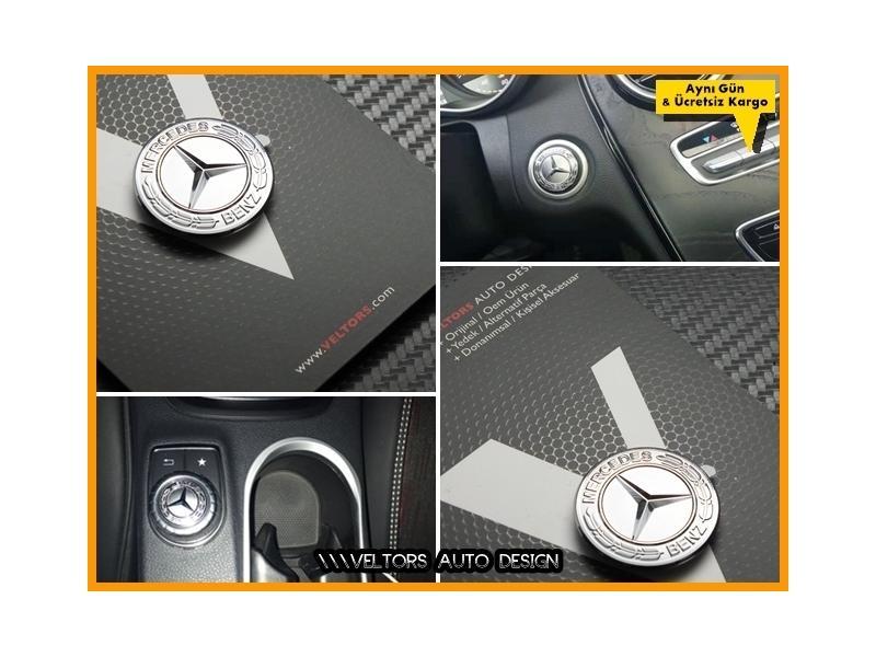 Mercedes Multi Medya iDrive Kontrol Unite Logo Amblem Mercedes Multi Medya iDrive Kontrol Unite Logo Amblem