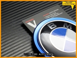 BMW Ön Kaput Arka Bagaj Logo Amblem Halka Seti