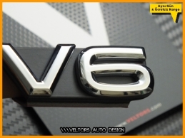 VW Arteon Passat Touareg Tiguan Amarok V6 Logo Amblem