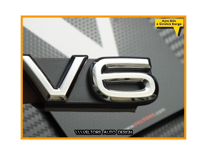 VW Arteon Passat Touareg Tiguan Amarok V6 Logo Amblem VW Arteon Passat Touareg Tiguan Amarok V6 Logo Amblem