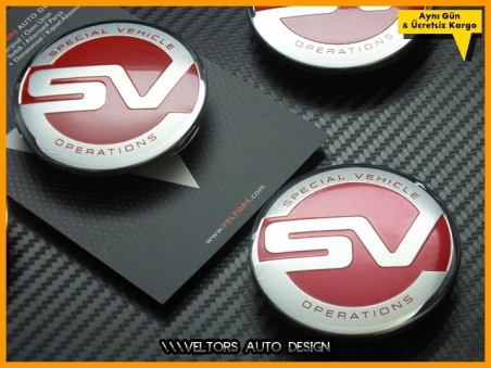 Range Rover SV Logo Amblem Jant Göbeği Göbek Kapak Seti
