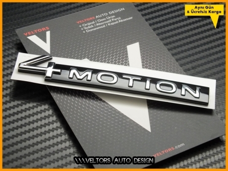 VW Orjinal Son Nesil 4 Motion Bagaj Yazı Logo Amblem